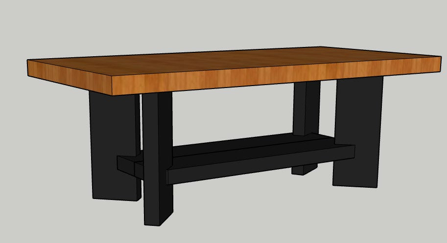 Rustic Coffee Table Base Design