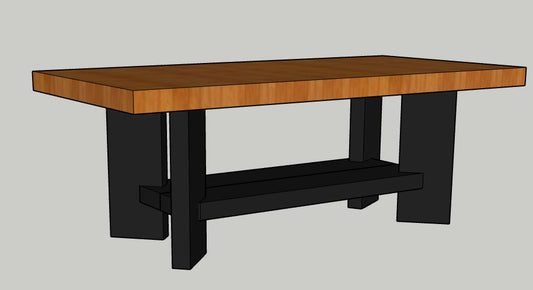 Rustic Coffee Table Base Design