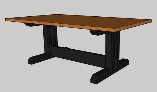 Rustic Dining Table Base